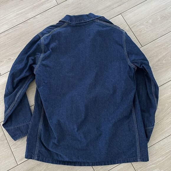 Vtg OshKosh B'Gosh Denim Chore Jacket 42R USA Union Made Sanforized Train Work - Picture 11 of 11